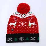 Gorro navideño con luces
