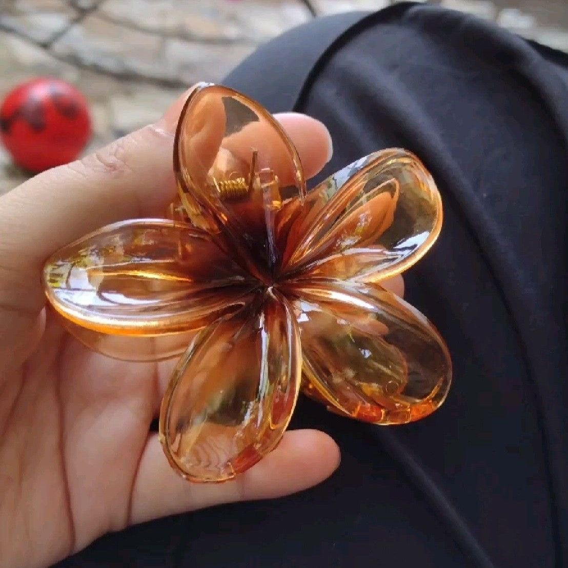 Gancho decorativo de flor para el cabello