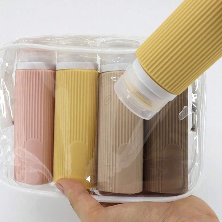 Set de botellas de viaje para cosméticos