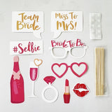 Decoración para fotos de despedida de soltera