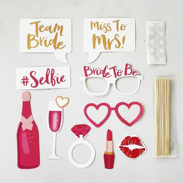 Decoración para fotos de despedida de soltera