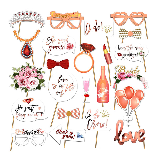 Accesorios para fotos de team bride