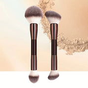 Set de 2 brochas doble punta de maquillaje
