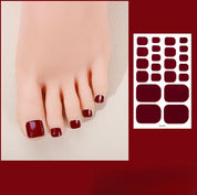 Set de stickers para uñas de los pies efecto gel