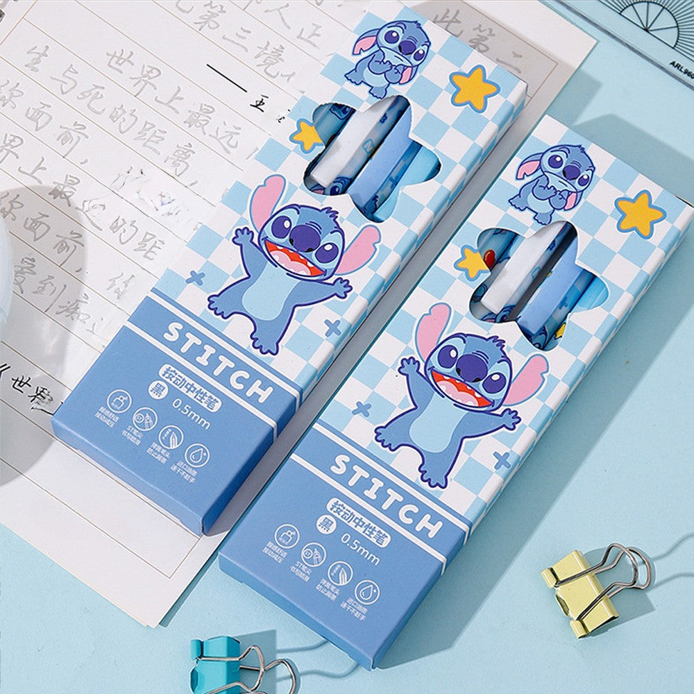 Set de Lapiceros Stitch 0.5 mm con grip de silicona