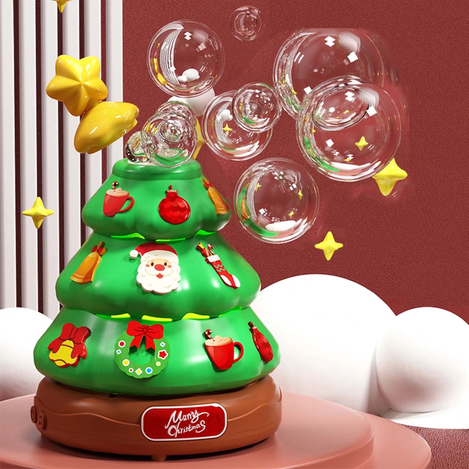 Máquina de burbujas en forma de árbol de navidad - Dressygt