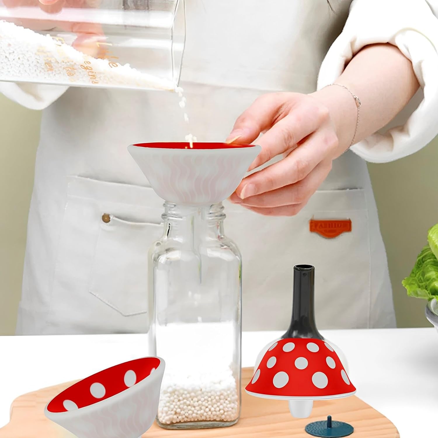 Mini embudo de silicona en forma de hongo - Dressygt