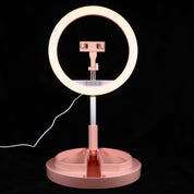 Aro de luz para celular con trípode ajustable