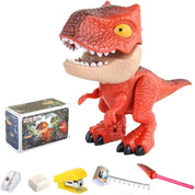 Set de papelería 5 en 1 en forma de dinosaurio
