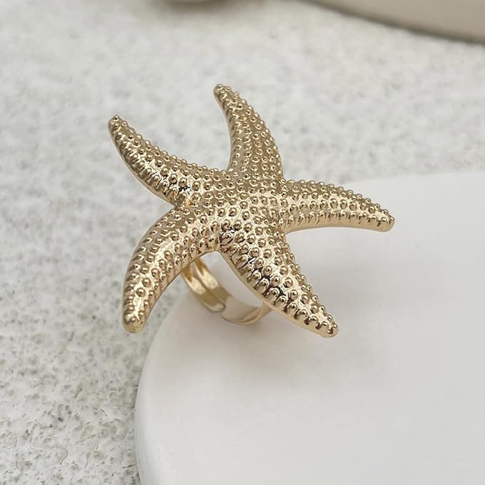 Anillo chunky de estrella de mar - Dressygt
