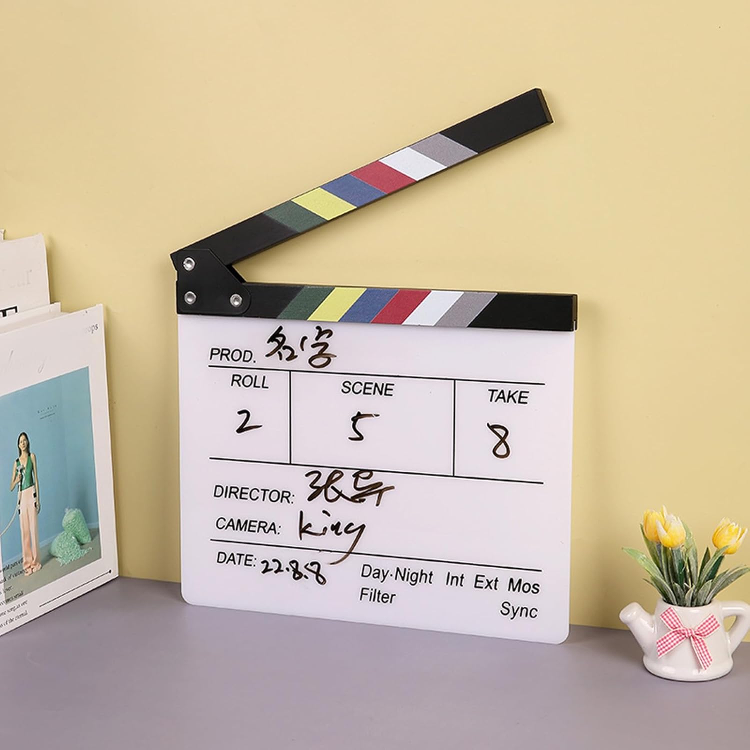 Pizarra de cine para fotos - Dressygt