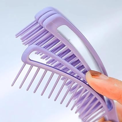 Mini cepillo desenredante flexible para cabello