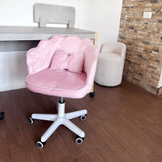 Silla giratoria con cojín decorativo