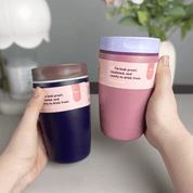 Vaso de acero inoxidable con tapa aislada