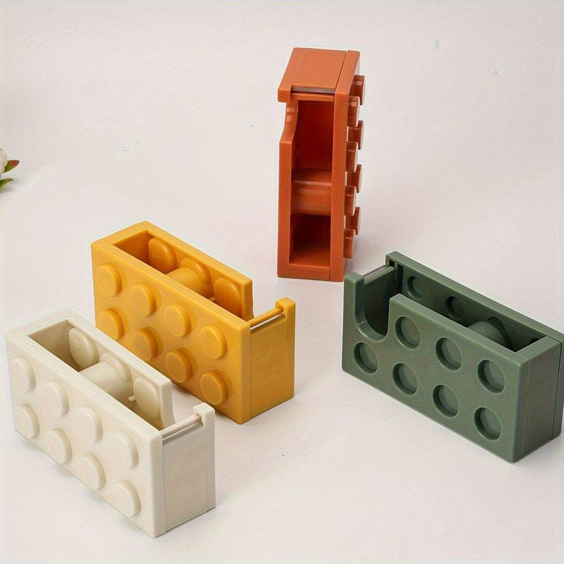 Dispensador de cinta adhesiva en forma de lego