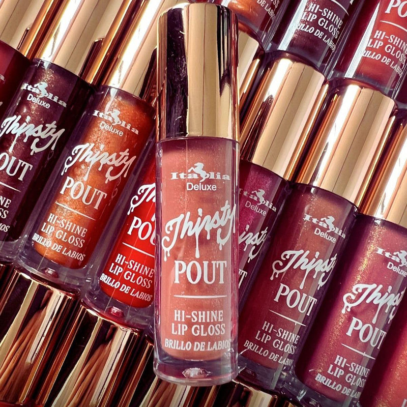 Thirsty Pout Hi-Shine Lip Gloss de Italia Deluxe