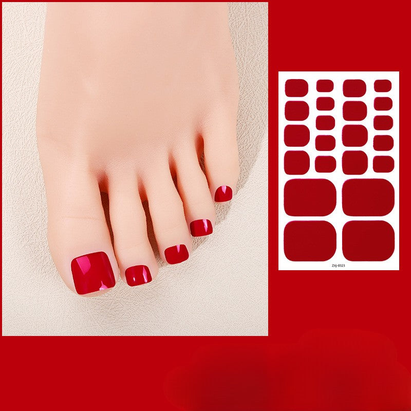 Set de stickers para uñas de los pies efecto gel