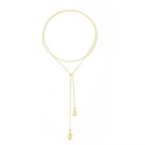 Collar largo colgante