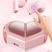 Audífonos inalámbricos en forma de corazón