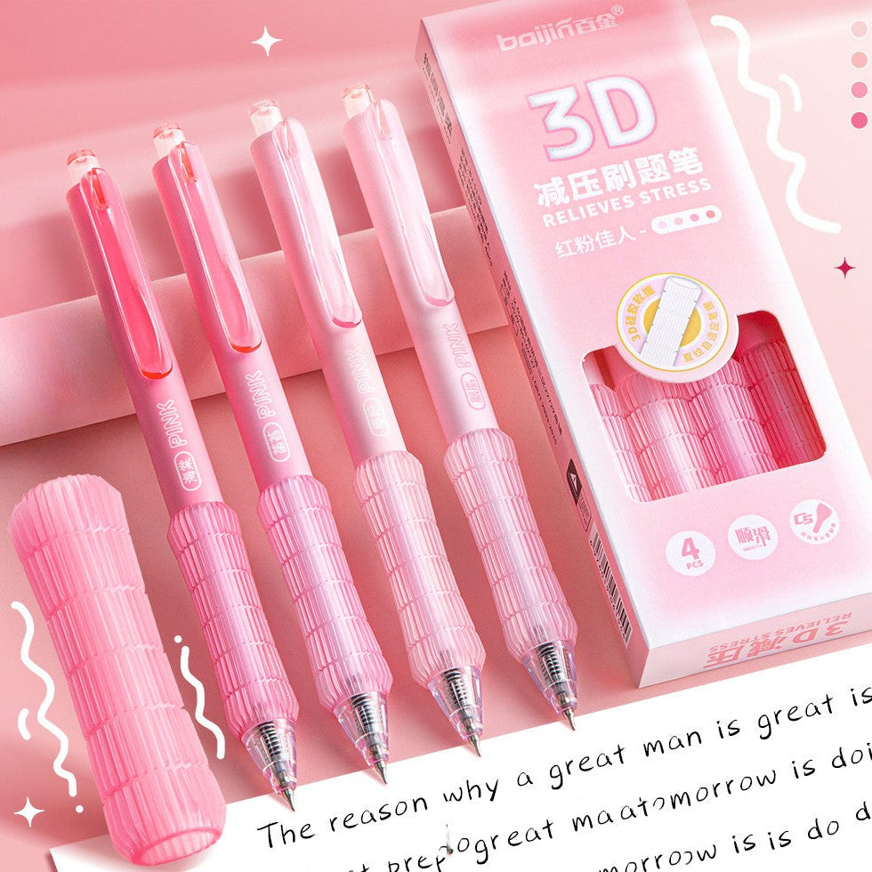 Set de lapiceros 3D con grip de silicona