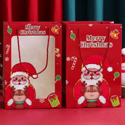 Bolsa navideña grande con Santa