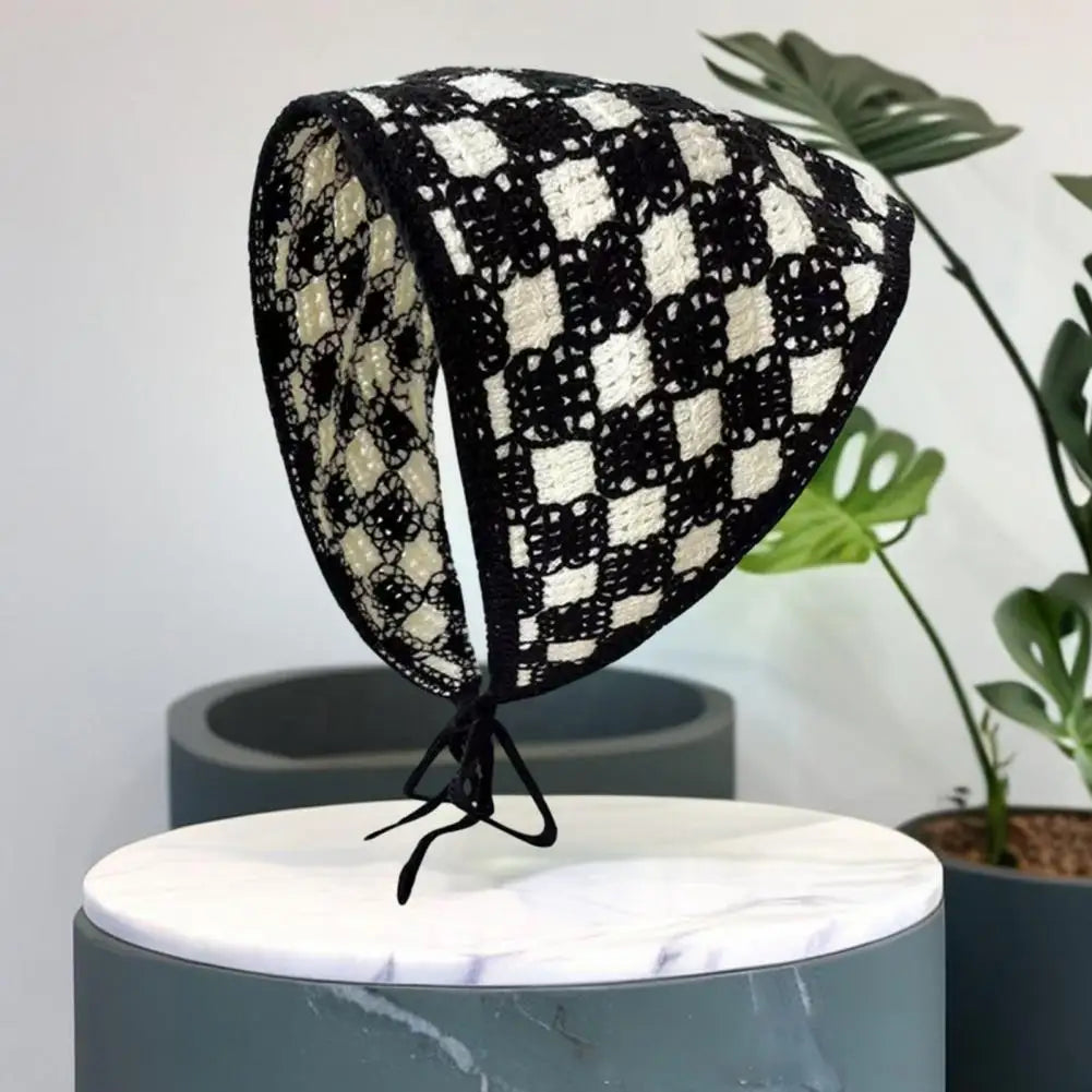 Pañuelo de crochet para el cabello