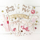 Decoración para fotos de despedida de soltera