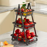 Organizador de frutas de 3 niveles