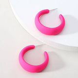 Argollas minimalistas de colores