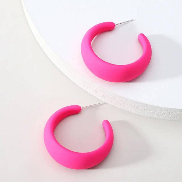 Argollas minimalistas de colores