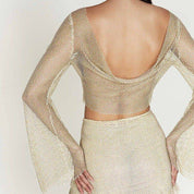 Conjunto de dos piezas semitransparente