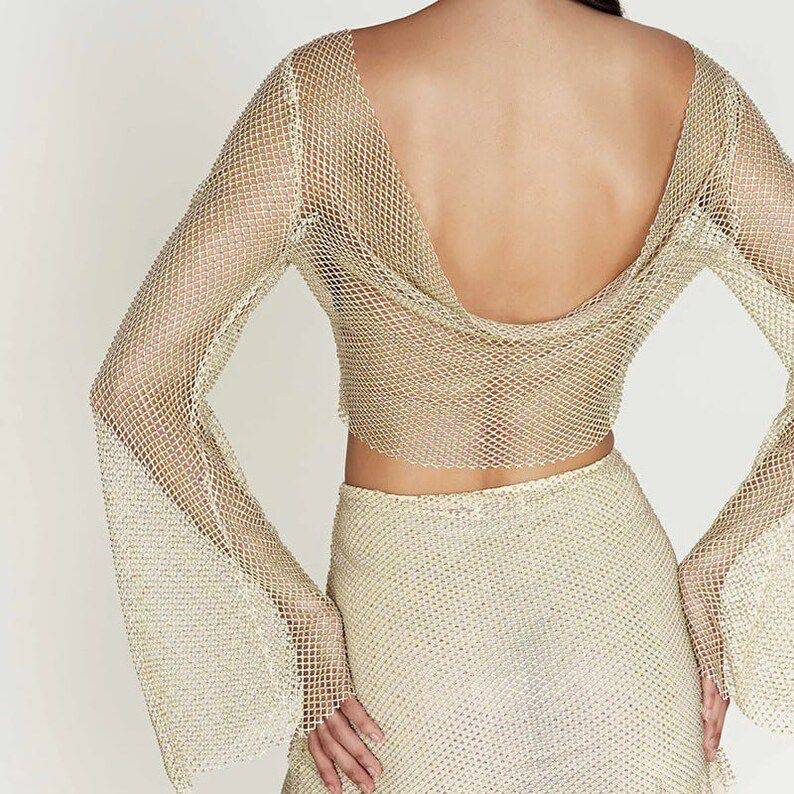 Conjunto de dos piezas semitransparente