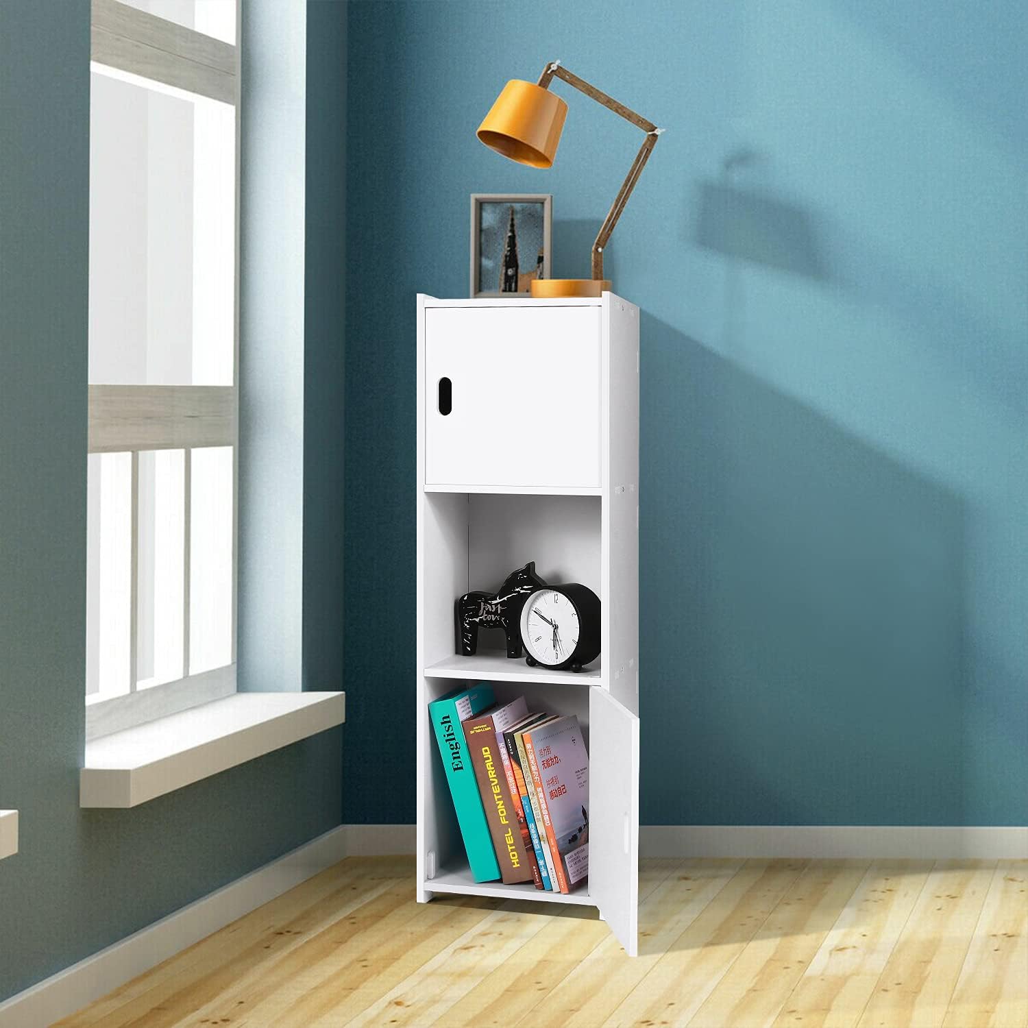 Mueble organizador para baño con gabinetes
