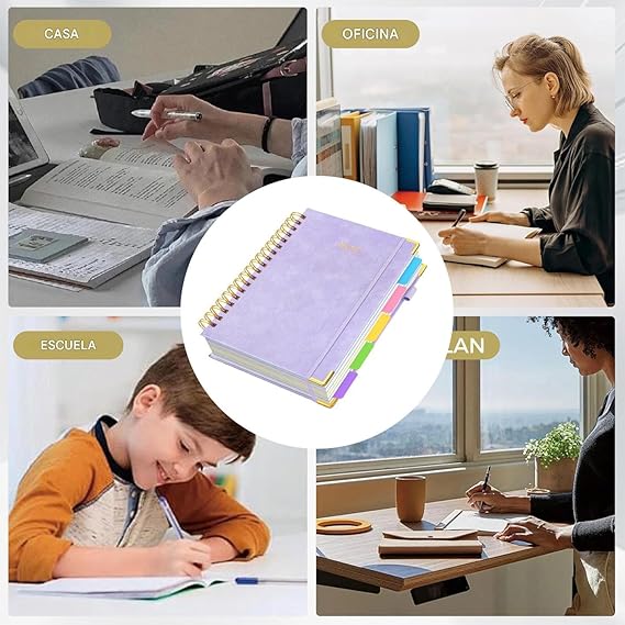 Cuaderno de notas con 5 separadores - Dressygt