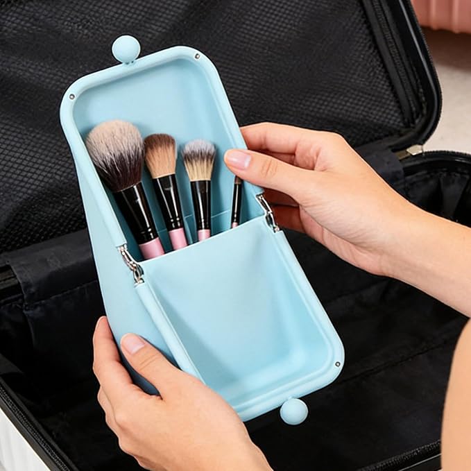 Case de silicona para brochas de maquillaje