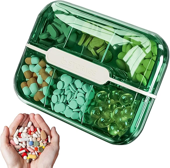 Pastillero organizador portátil