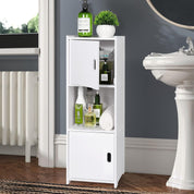 Mueble organizador para baño con gabinetes