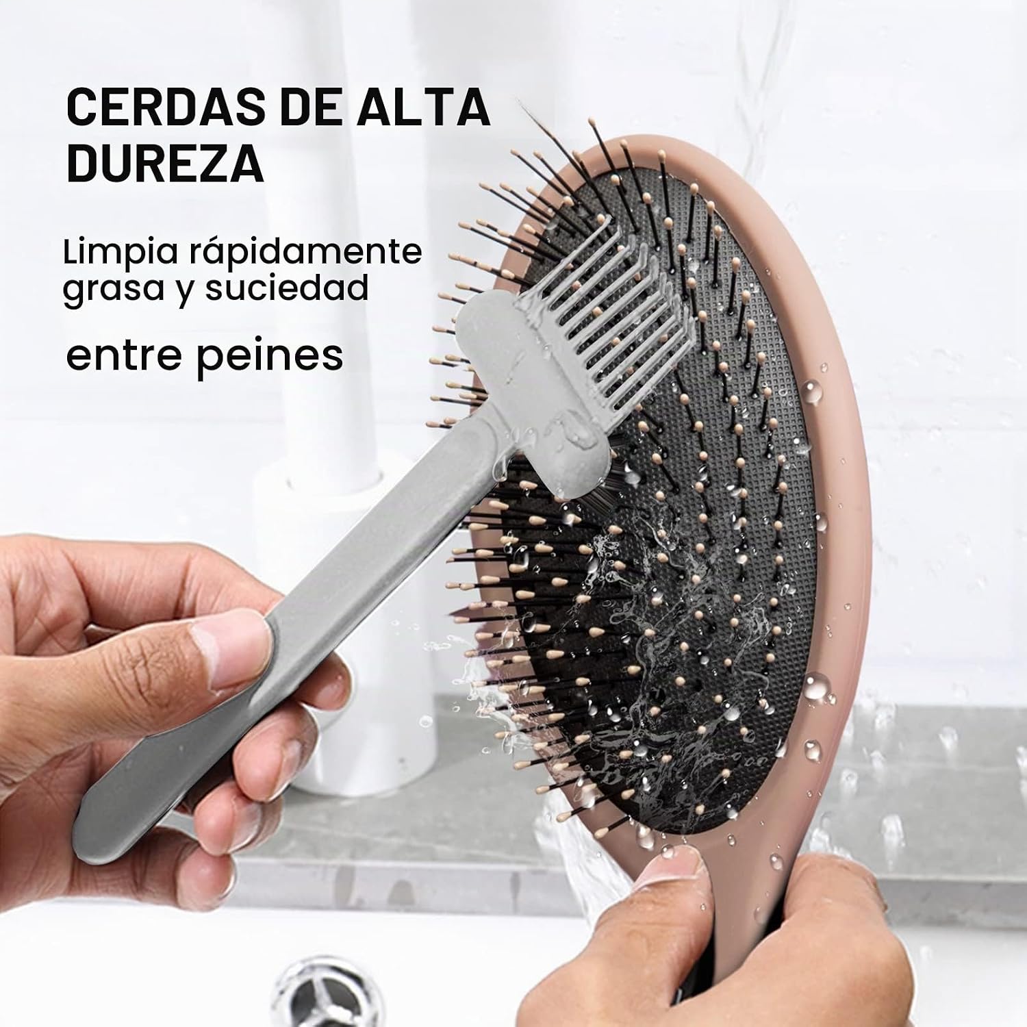 Limpiador de cepillos para cabello