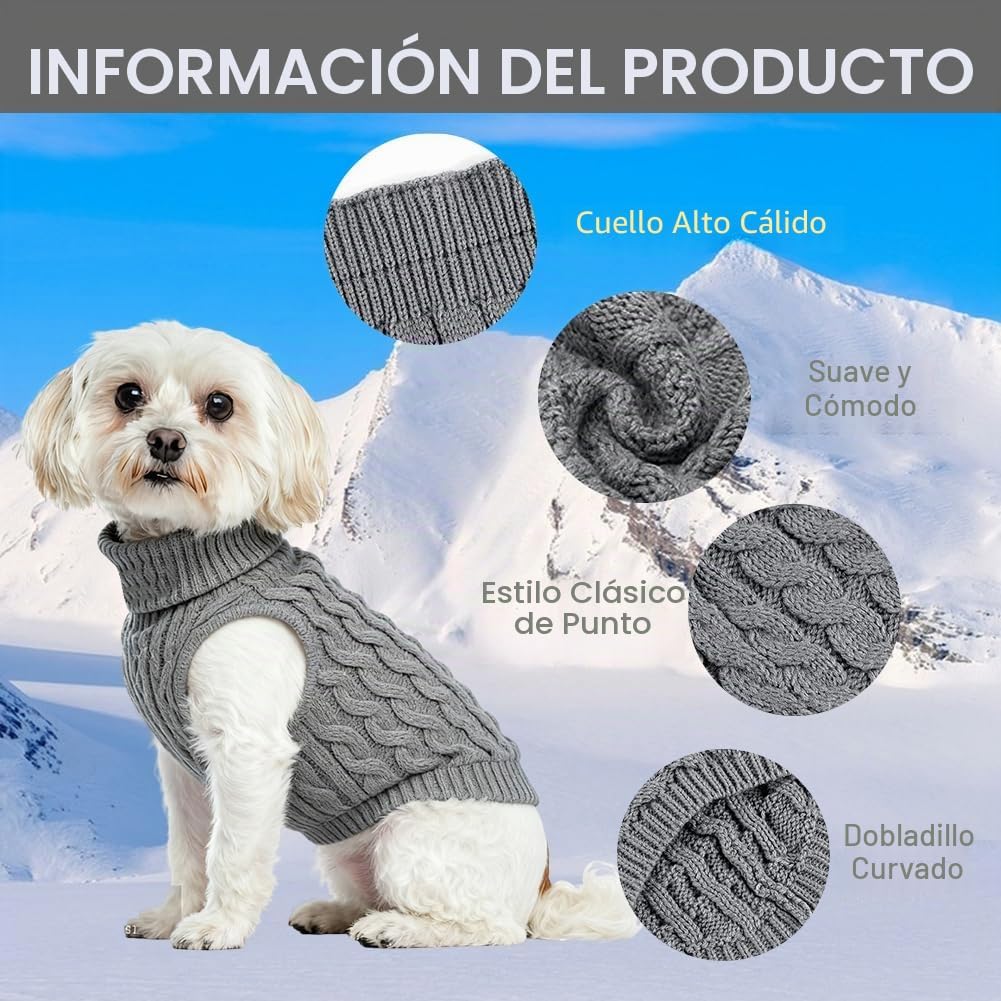 Suéter tejido para perro