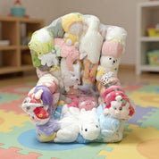 Sillón organizador transparente para peluches