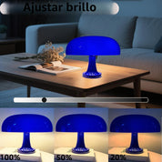 Lámpara en forma de hongo