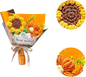 Mini bouquet de flores tejidas - Dressygt