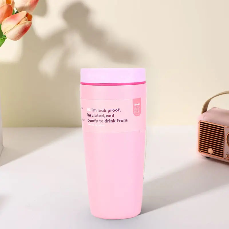 Vaso de acero inoxidable con tapa aislada 20oz