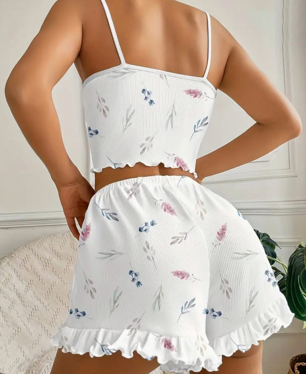 Set de pijama de short y tank top