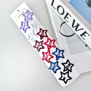 Set de 12 ganchos para cabello en forma de estrella