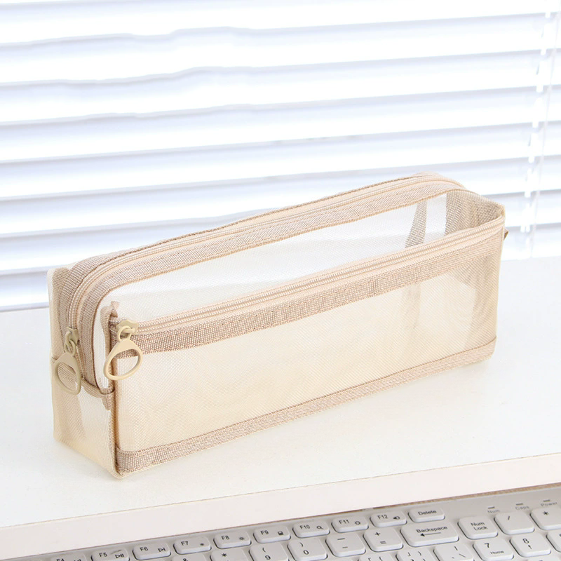 Estuche transparente de malla