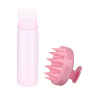 Set de  botella y cepillo masajeador anticaspa