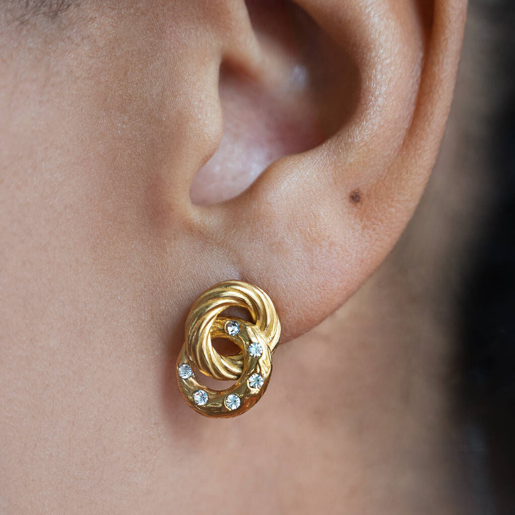 Aretes de círculo doble