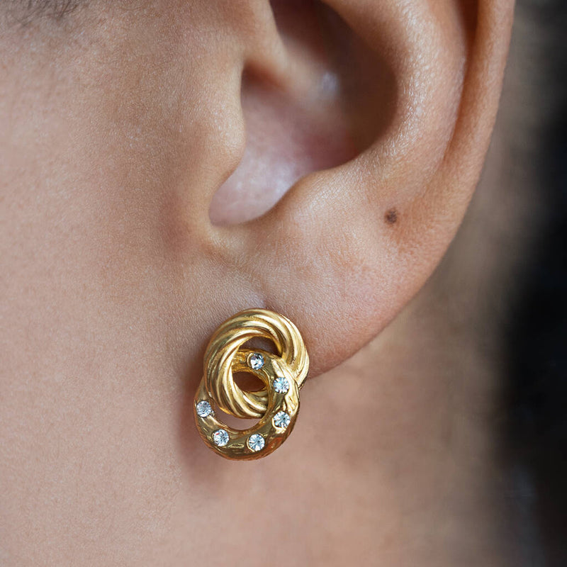 Aretes de círculo doble