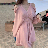Vestido de hombros descubiertos
